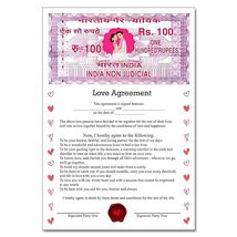 exciting Lives Love Contract Agreement - Certificate Gift for Valentines... - $31.99
