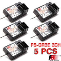 5 PCS Flysky FS-GR3E AFHDS 2.4G 3CH Receiver for GT3B GT2 GT3C Transmitt... - $65.99