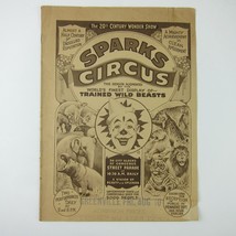 Sparks Circus Courier Advertising Program Greenville Ohio Antique 1923 RARE - £156.20 GBP