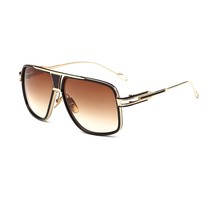 Retro Aviator Sunglasses For Men Women Vintage Square Designer Sunglasse... - $28.49