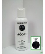 CREATIVE IMAGE ADORE SEMI PERMANENT HAIR COLOR #121 JET BLACK 4oz - $7.59 CAD