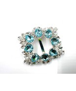 Elegant Blue Rhinestone Buckle for Wedding Belts, Stylish Rhinestone Bel... - $114.38 CAD