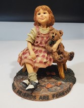 Boyds Bear Dollstone Yesterdays Child Figurine &quot;Best Friends&quot; Samantha Connor - £19.77 GBP