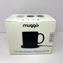 Muggo 2-In-1 Mug Warmer And Wireless Qi Charger Black Model 55°C New In Box - $460.40 MXN