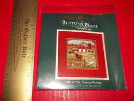 Craft Gift Mill Hill Kit Thread Button Bead Country Morning Counted Cros... - £11.28 GBP