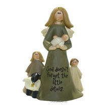 God Doesn&#39;t Forget The Little Details Angel Mom Mother&#39;s Day Figurine - £3.43 GBP