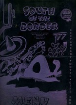 South of the Border Menu 1955 US 301 &amp; 501 North and South Carolina Border - £50.68 GBP