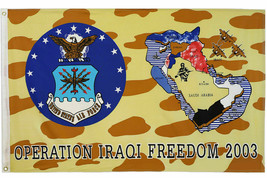 US Air Force O.I.F. Flag 3x5ft United States Air Force Operation Iraqi Freedom - £15.66 GBP