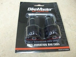 BikeMaster Anodized Black Anit-Vibe Bar Ends Weights Motorcycle 7/8&quot; Handlebats - £10.31 GBP