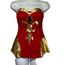 Welovefine Dota 2 Lina Tube Top Womens Red Gold Corset Cosplay Size L - $19.79