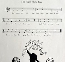 The Sugar Plum Tree Sheet Music 1903 Mary Robinson Art Seasonal Antique DWKK17 - £23.50 GBP