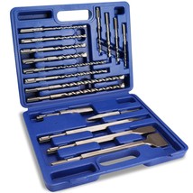 WORKPRO 17-Piece SDS-Plus Rotary Hammer Drill Bits and Chisel Set, Carbi... - £52.33 GBP