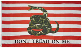 USA Navy Jack 1776 Don&#39;t Tread On Me Liver Snake 100D Woven 3&#39;x5&#39; Flag B... - £15.97 GBP