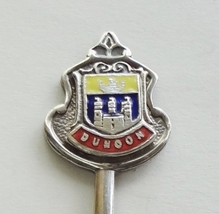 Collector Souvenir Spoon Scotland Dunoon Toward Castle Cloisonne Emblem - £11.93 GBP