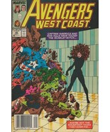 Avengers West Coast #48 ORIGINAL Vintage 1989 Marvel Comics Scarlet Witch  - £10.08 GBP