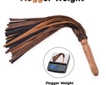 Heavy-Duty Brown Leather Flogger 50 Tails of Genuine Cowhide - $33.99