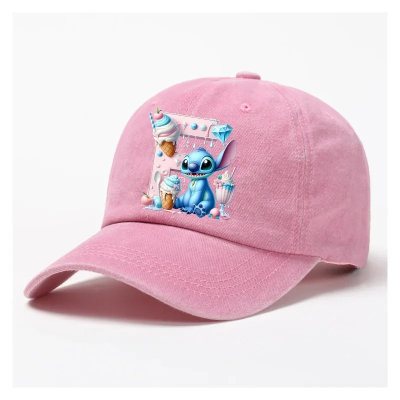 Lilo Stitch Anime Letter A-Z Baseball Cap Women Adult Summer -Adult SDZ2948 - $6.50