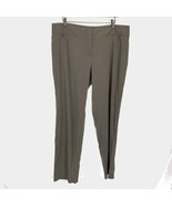 Womens Size Large Eileen Fisher Gray Linen Blend Zip Pocket Straight Leg... - £33.67 GBP