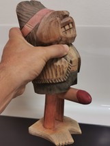 VTG INDIAN INDIO PICARO ROGUE PHALLIC HAND CARVED WOOD POP UP RISQUÉ ADU... - £35.73 GBP