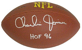 Charlie Joiner signed Wilson Full Size NFL Composite Football HOF 96 (Go... - $68.95