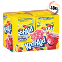 Full Box 48x Packets Kool-Aid Strawberry Lemonade Soft Drink Mix | Caffe... - £20.95 GBP
