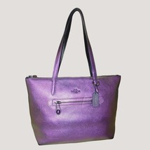 Coach Leather Hologram Limited Edition City Taylor Tote Bag Iridescent Oil Slick - $386.16