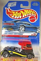 1999 Hot Wheels #914 First Editions 8/26 SEMI-FAST Black/Red Variation w/5 Spoke - £5.88 GBP