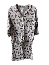 Karen Neuburger Pajama Set Womens Size S Jersey  Scotties Top and Bottoms  - £14.32 GBP