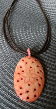 Robert Rose Carved Pendant Necklace - $14.00