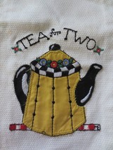 Towel Kitchen Vintage 18 X 30 White Tea For Two At Home With Mary Engelbreit New - £23.77 GBP