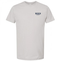 Busch Light Head for The Mountains Fishing Front/Back Print T-Shirt Grey - £29.91 GBP+