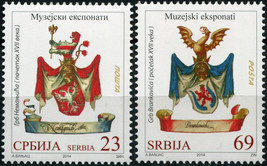 Serbia. 2014. Coat of Arms (MNH OG) Set of 2 stamps - £1.88 GBP