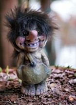 Vintage 1980s Nyform Troll #18 (118) Norway Handmade Figure - $128.69