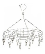 BUY 1 GET 1 FREE HANGING 12 IN ROUND DISPLAY RACK W 16 METAL CLIPS cloth... - $25.97 CAD
