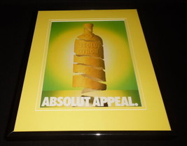 1992 Absolut Citron Appeal Framed 11x14 ORIGINAL Advertisement - £27.25 GBP