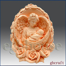 egbhouse, 3D Silicone Candle Mold, soap mold – Mother Angel&#39;s Loving Wings - £140.17 GBP