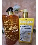 Original  Golden Glow Intensive Exfoliation Shower Gel  And Body Milk SP... - $123.60 CAD