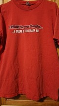 VTG 90s T Shirt &quot;A Penny For Your Thoughts... A Dollar If You Flash Me&quot; ... - $7.98 CAD