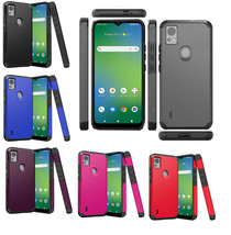 Tempered Glass / Shockproof Tough Hybrid Cover Phone Case For Cricket Icon 5 - £7.87 GBP+