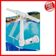 Upgrade Your Pool: Adjustable Dual Spray Fountain with Soothing Waterfall - $26.72