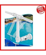 Upgrade Your Pool: Adjustable Dual Spray Fountain with Soothing Waterfall - $26.72