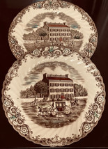 Johnson Brothers Heritage Hall Georgian Town House Dinner Plates Ironstone (2) - £25.96 GBP