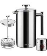 Muellerliving French Press Coffee Maker 34Oz, Stainless Steel French Press - $1,225.29 MXN