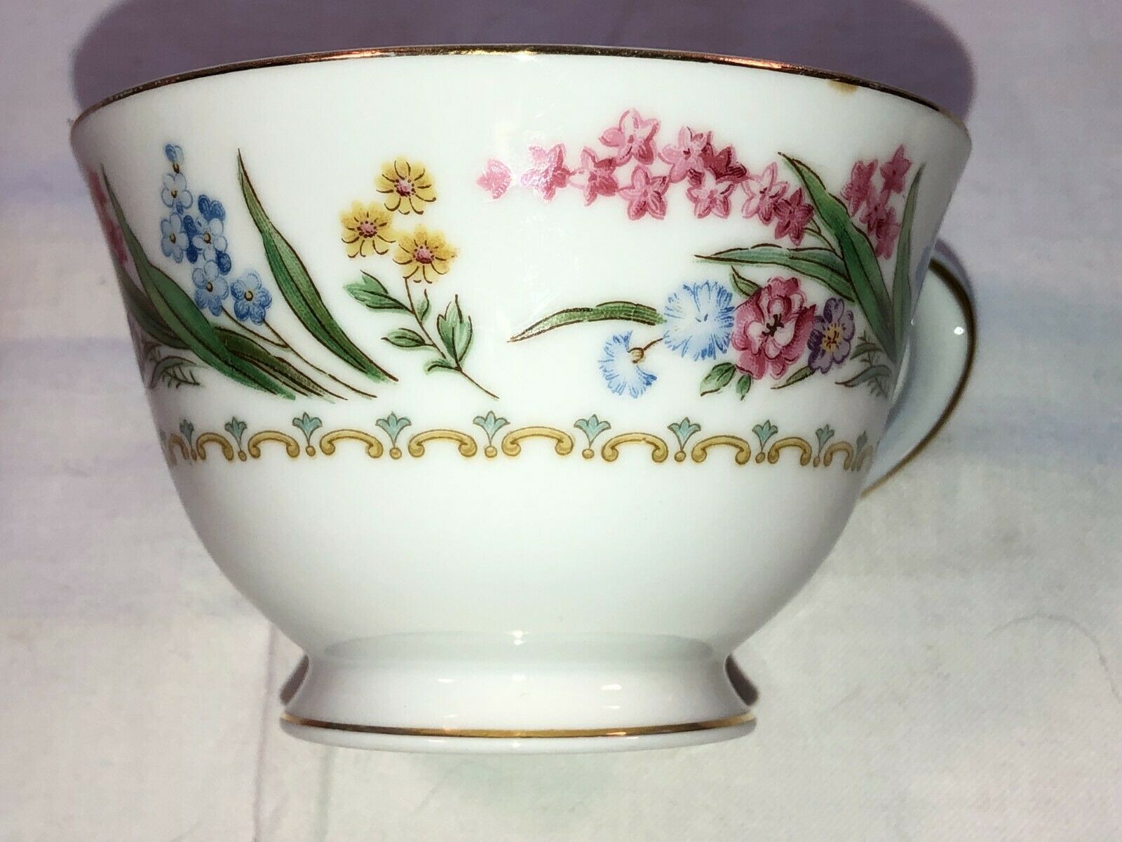 9 Vintage Noritake Spring Blossoms Coffee Cup 2 3/8" Wide Mint 1950's - $12.99