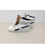 Sonic Vintage Men&#39;s Size 6 White Blue Lace Up High Top Running Shoes Run... - $7.92