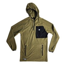 Freedom Industries 1/2 Zip Jacket Waffle Weave Fleece Olive Green Size S... - $39.55