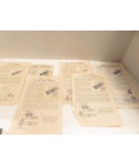 LIONEL POST-WAR TRAINS 145C INSTRUCTION SHEETS- 6 PCS- FAIR - SR34 - $5.22