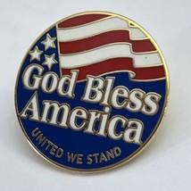 God Bless America United We Stand American Flag United States USA Lapel Hat Pin - £3.89 GBP
