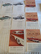 DeSoto Lot of 13  Vintage Print Ad&#39;s. Original - £15.59 GBP