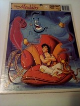 Golden Frame-Tray Puzzle 12 Piece Walt Disney’s Aladdin - Vintage - £6.19 GBP